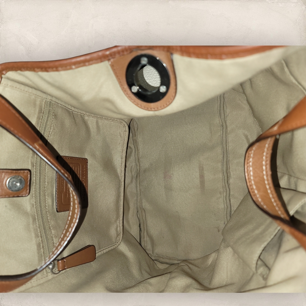 COACH 2014 Hadley Leather Medium Pebbled Leather Shoulder Bag - Picture 8 of 11